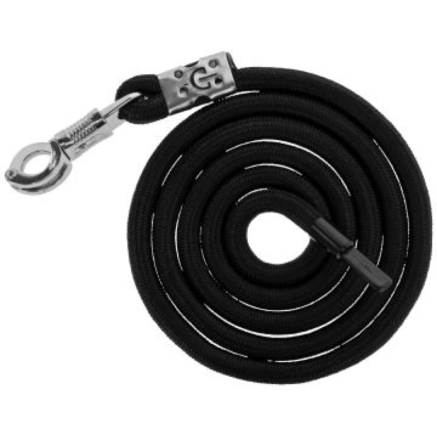 Uwiąz dla konia Dexter, bezpieczny karabińczyk, czarny, 200 cm, Covalliero
