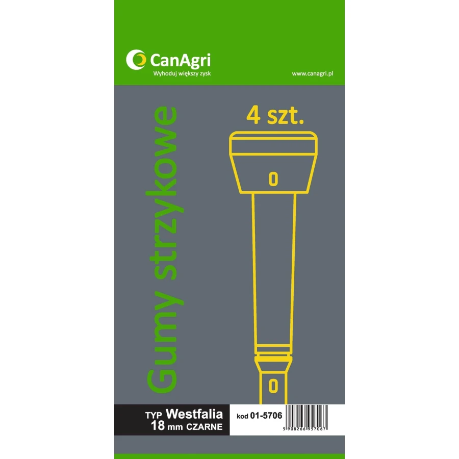 Guma strzykowa typ Westfalia 7021.2725.220/GS06P 18 mm ,