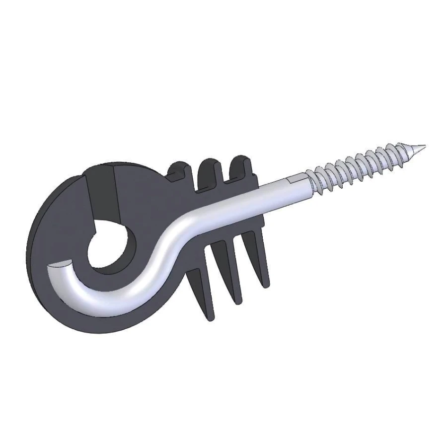 Izolator do plecionek i drutu TITAN, zatopiony trzpień 6 mm, Kerbl 25 szt.