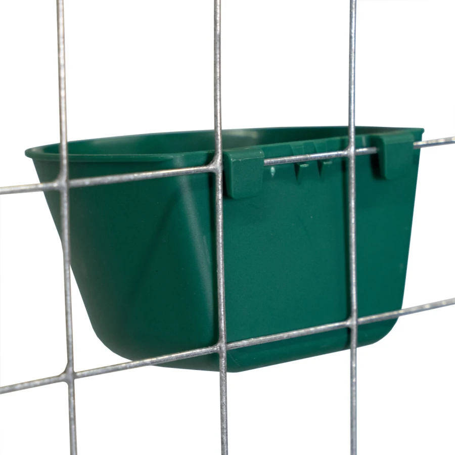 Feeder 600 ml zielony – poidło i karmidło dla drobiu