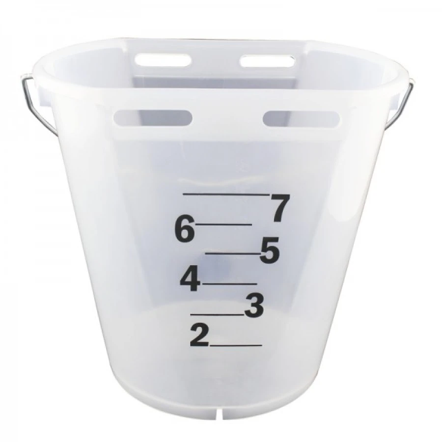 Wiadro trans. 8l GEWA ze smoczkiem kauczukowym, ZM