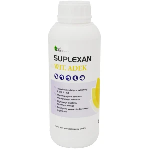 SUPLEXAN ADEK 1L, witaminy A, D3, E i K dla młodych kur: przeciw krzywiźnie