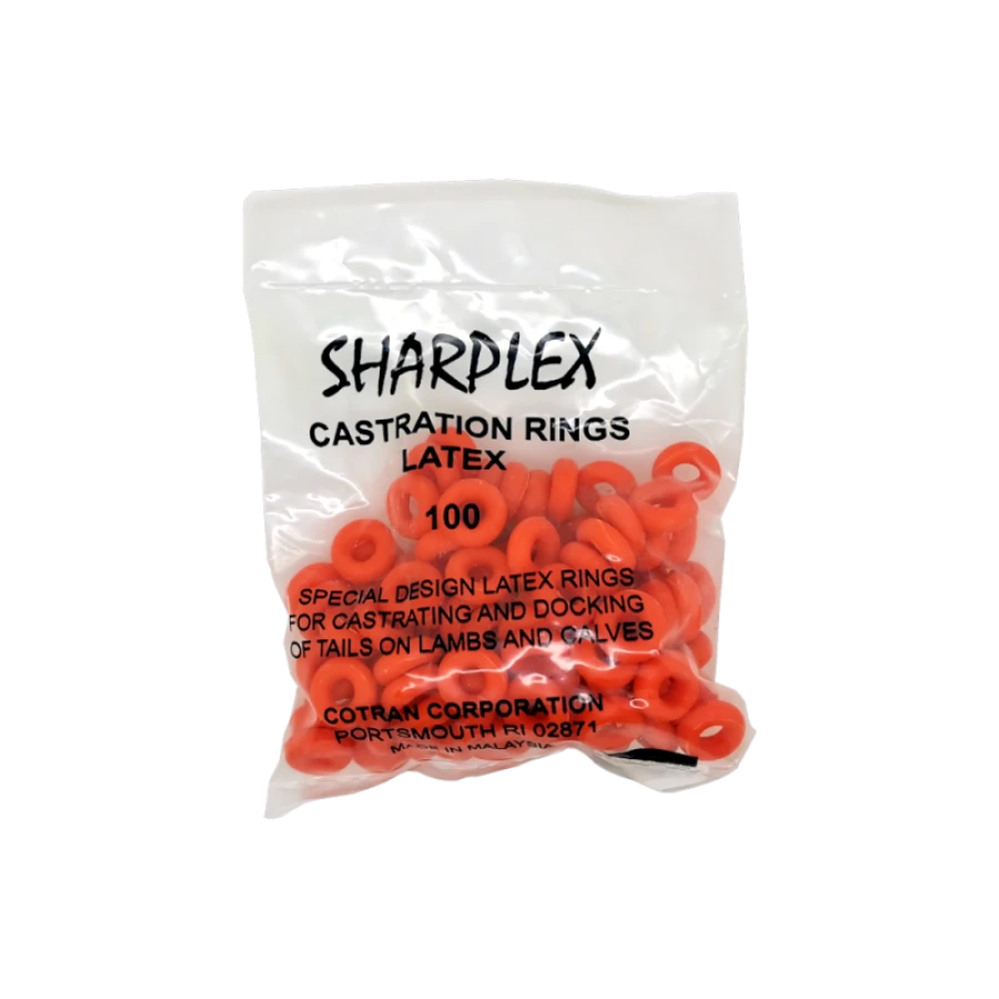 Gumki zaciskowe do elastratora, SHARPVET 100 szt
