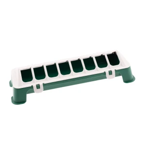 Korytko paszowe dla piskląt 30 cm – zielono/białe