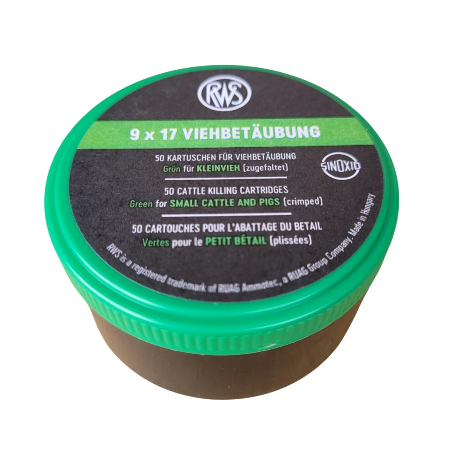 Naboje do ogłuszania świń 9x17 mm BLITZ , Green 50 szt.