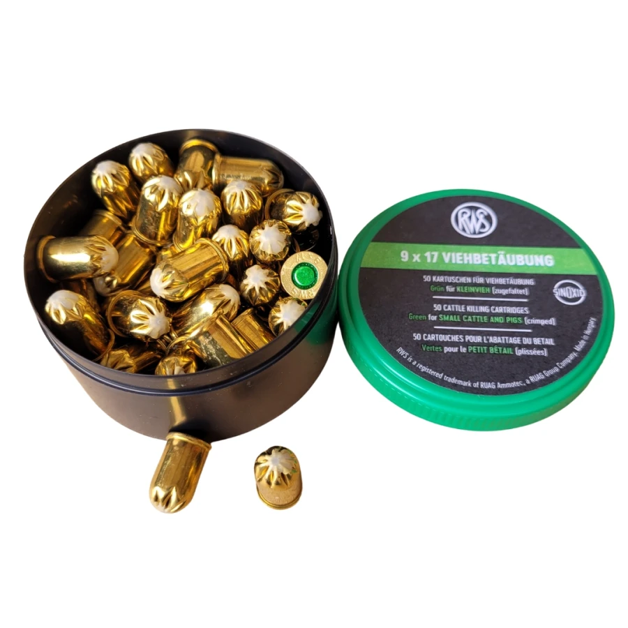 Naboje do ogłuszania świń 9x17 mm BLITZ , Green 50 szt.