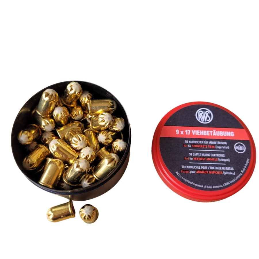 Naboje do ogłuszania świń 9x17 mm BLITZ , Red 50 szt.