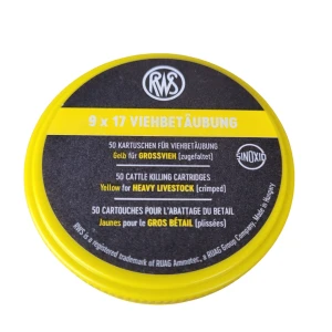 Naboje do ogłuszania świń 9x17 mm BLITZ, Yellow 50 szt.