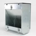 Podwójne zasypowe karmidło VK2P dla królików z pokrywą