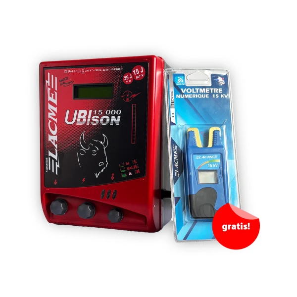 Elektryzator sieciowy UBIson 1500 25 J + MIERNIK 15KV (Gratis)