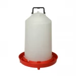 Poidło 15L z korkiem dla drobiu | Przezroczysty zbiornik, łatwe napełnianie