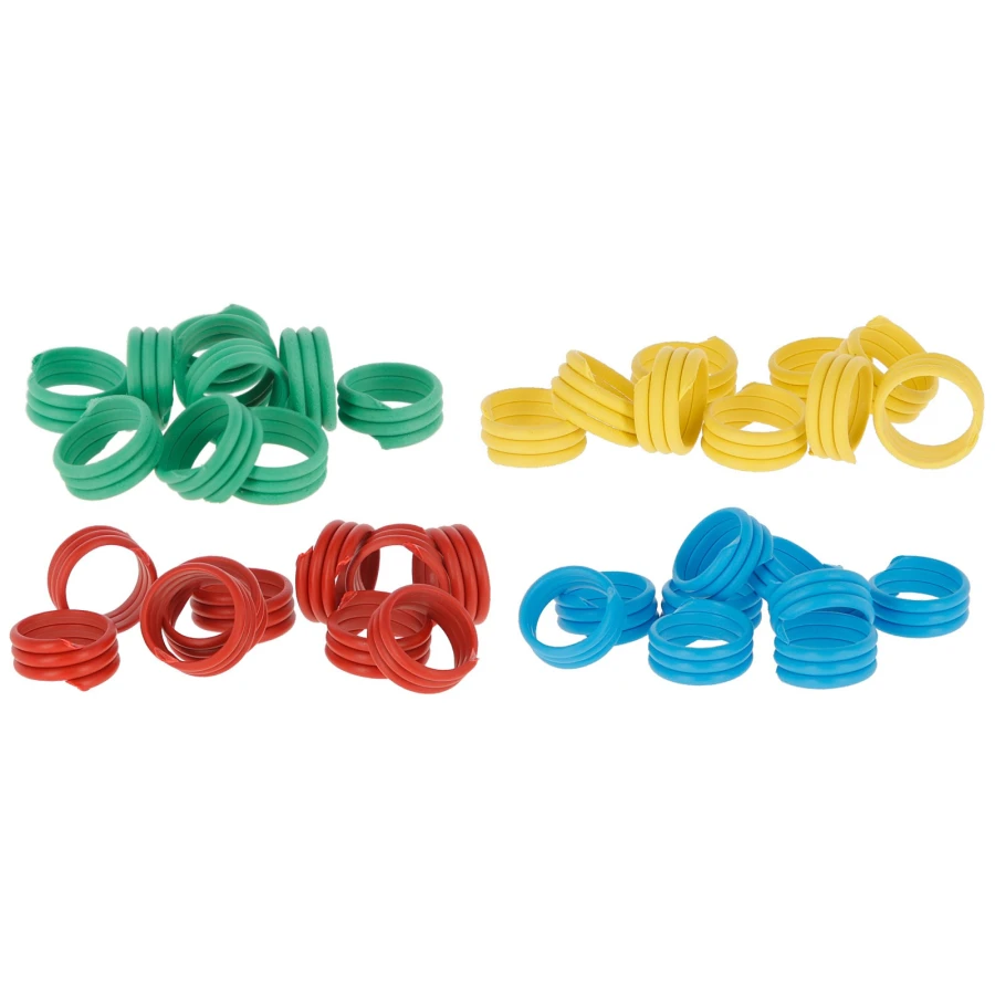 Opaski spiralne dla drobiu, 12 mm, mieszane, 100 szt., Kerbl