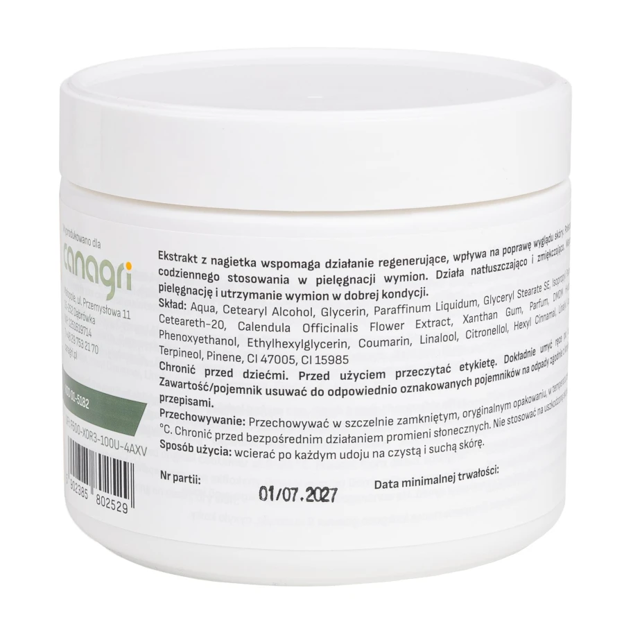 Balsam do wymion z wyciągiem z nagietka ”19” , 500 ml