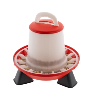 Karmnik 2-poziomowy - z nogami - 3kg, czerwony