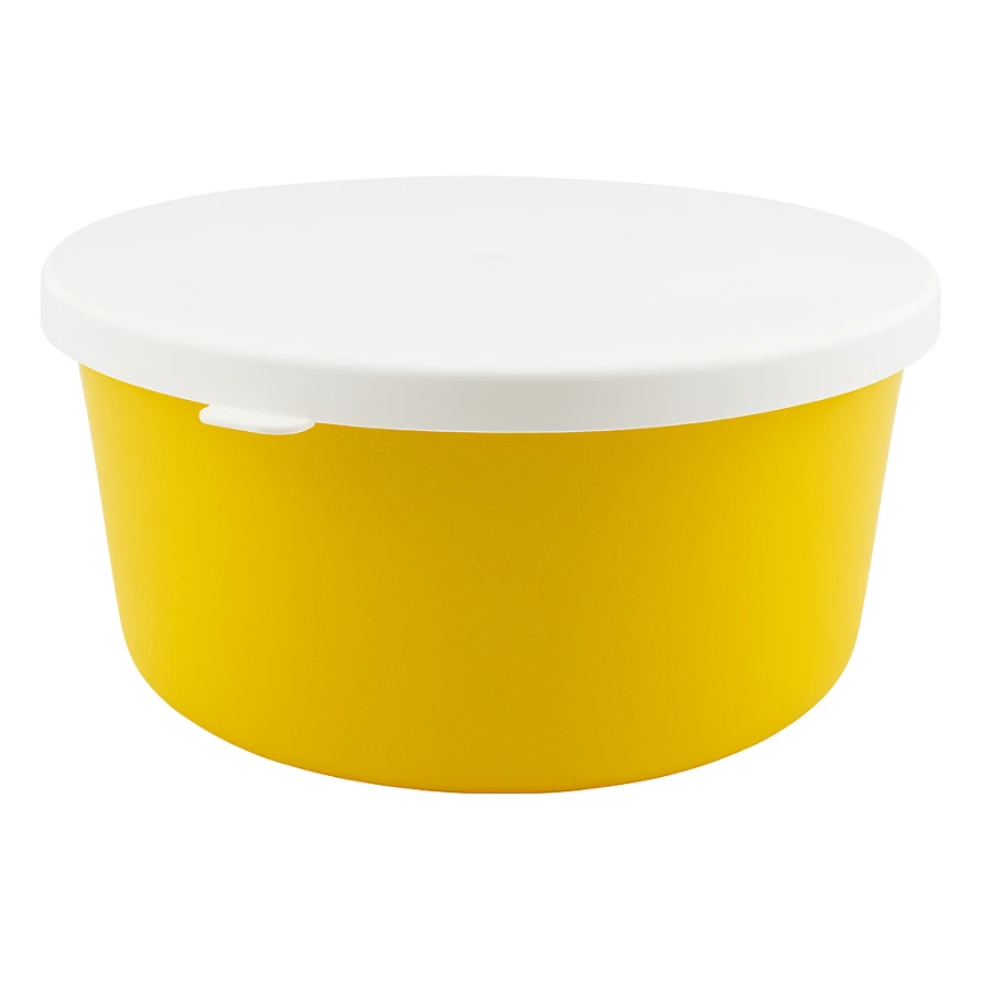 Miska żółta słoneczna 5 kg do musli z pokrywą, GEWA