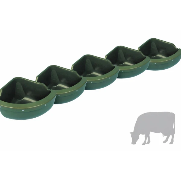 Karmidło narożne dla bydła, koni , owiec 31L z listwą brzegową, kpl. 5 szt.