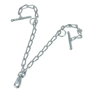 Łańcuch podwójny z karabińczykiem ogniwo 6 mm, L-70 cm KERBL