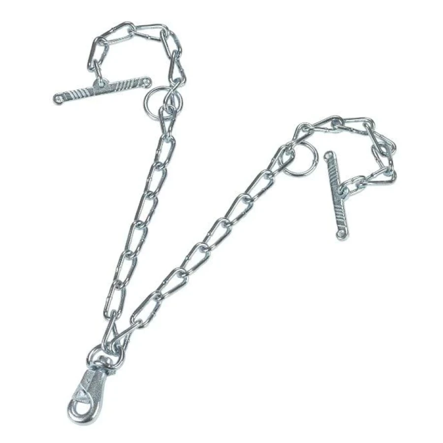 Łańcuch podwójny z karabińczykiem ogniwo 6 mm, L-70 cm KERBL