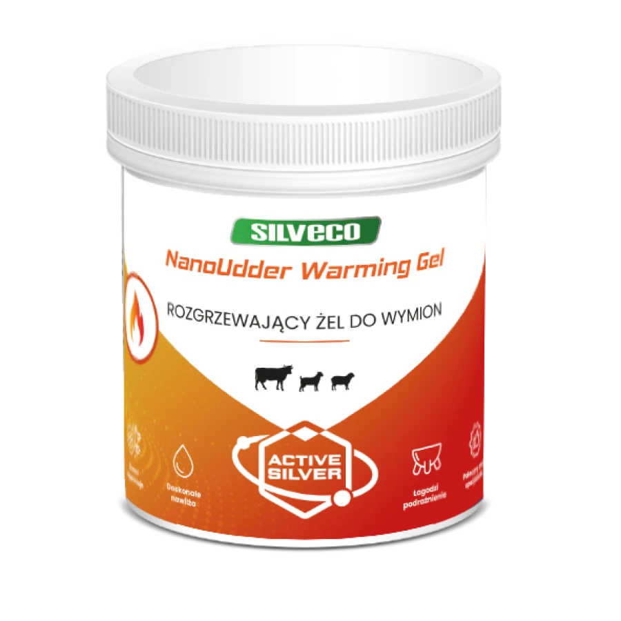 SILVECO NanoUdder Warming Gel – żel rozgrzewający do wymion, 500g