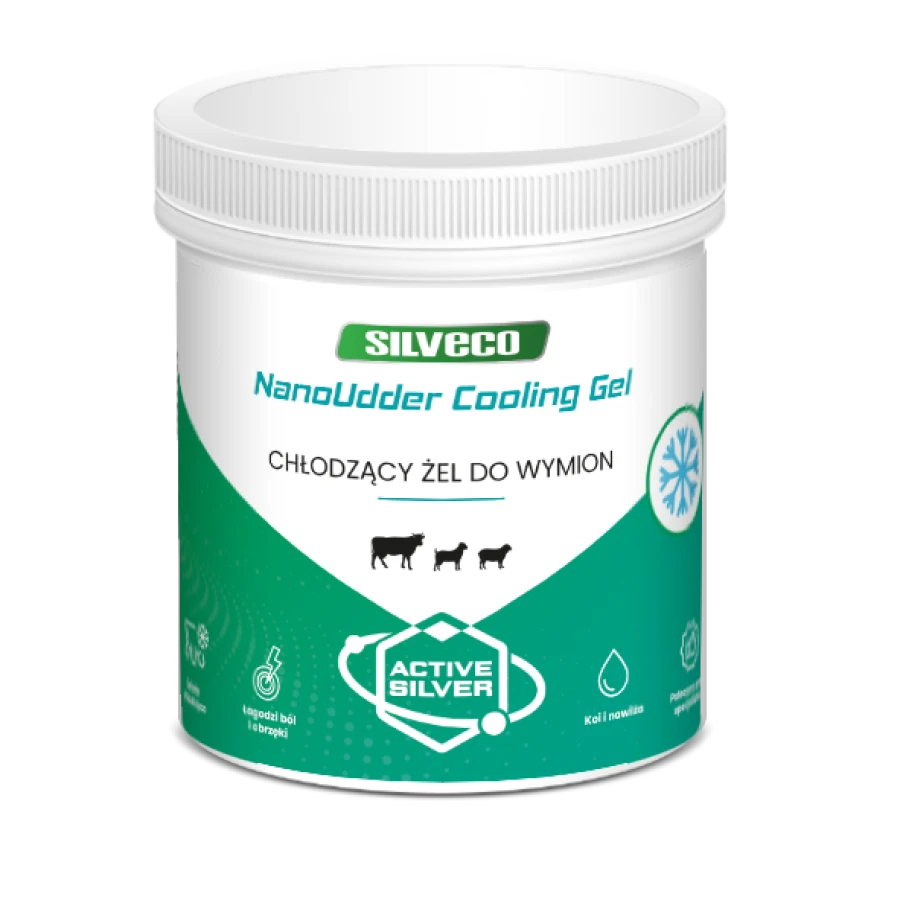 SILVECO NanoUdder Cooling Gel – żel chłodzący do wymion, 500g