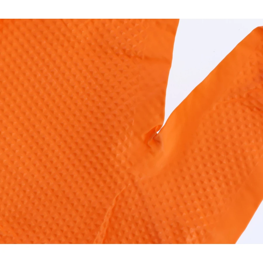 Rękawice nitrylowe Nitrile X-GRIP, 240 mm, roz. XXL , 50 szt., pomarańczowe, Kerbl